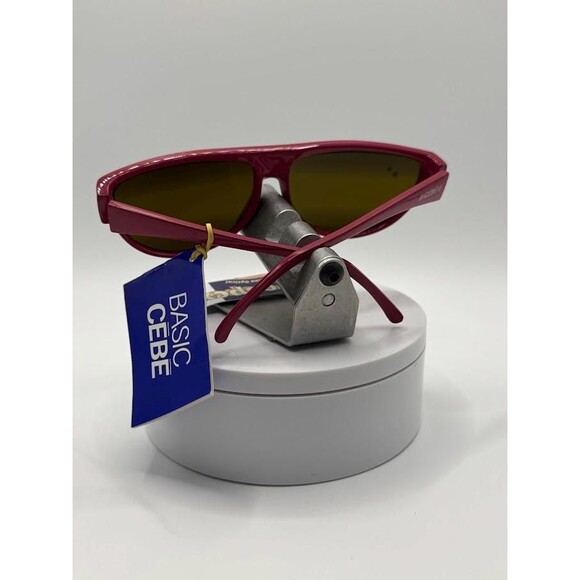 NWT Vintage Cebe Basic Sport Sunglasses | Model 949 | Dark Pink with Mirror - Picture 7 of 10